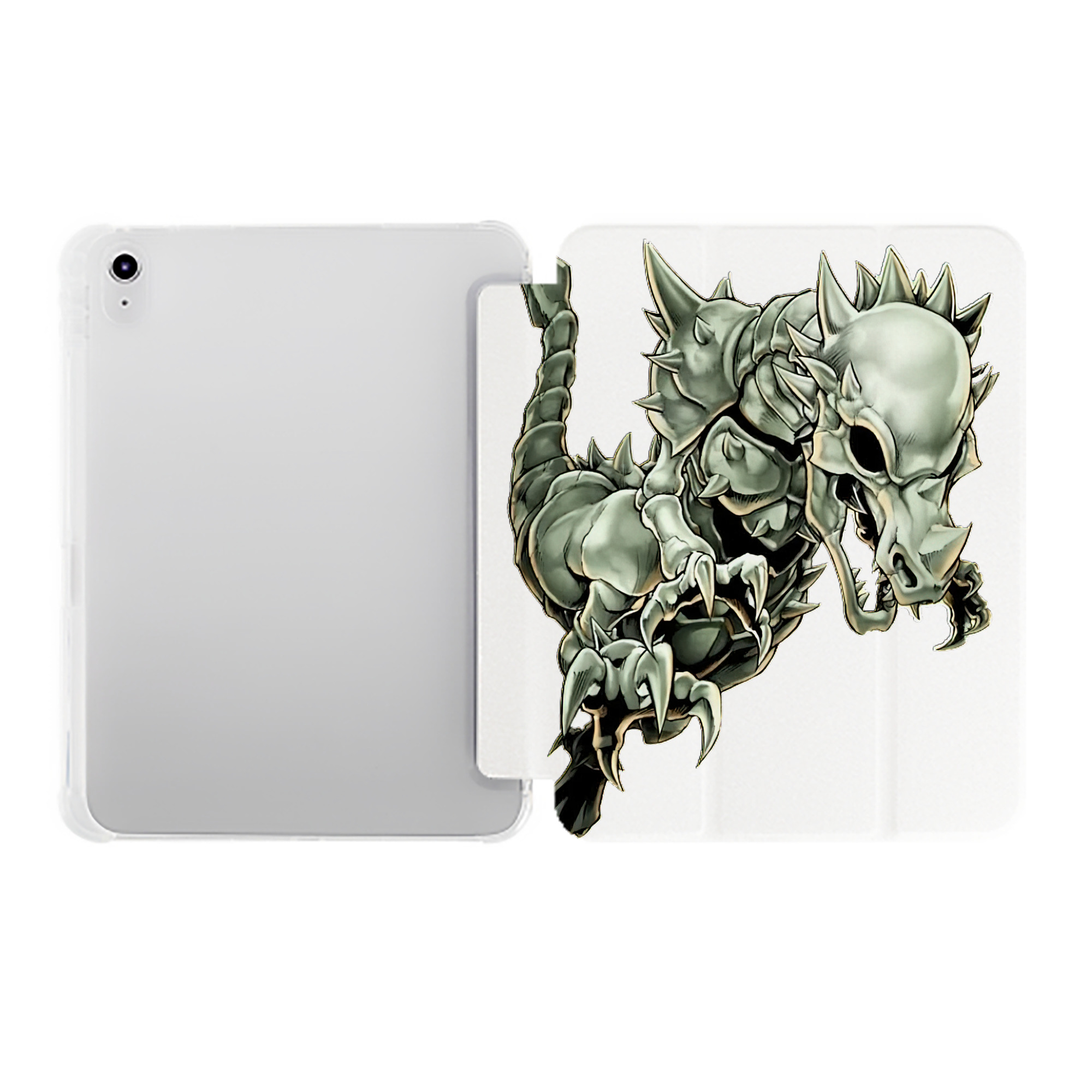 （画像用） 遊☆戯☆王 Yu-Gi-Oh! IPad ケース ペン収納付き 三つ折りスタンド PUレザー×シリコン 対応機種9.5/10.5/10.9インチ